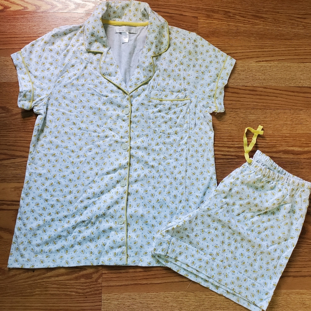 Short sleeve top and short sleep set